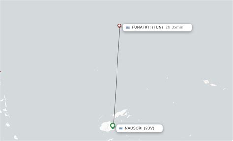 Direct Non Stop Flights From Suva To Funafuti Atol Schedules