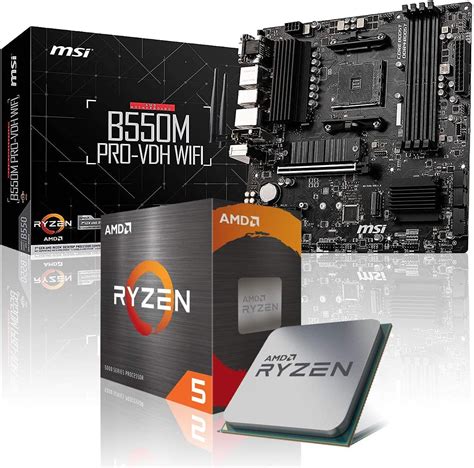 Aufrüst Kit Bundle Amd Ryzen 5 5600g 6x 39 Ghz 16 Gb Ddr4 B550m Pro Vdh Wifi Volledig