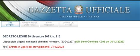 Decreto Milleproroghe 2024 Nessuna Proroga Per I Beni Strumentali