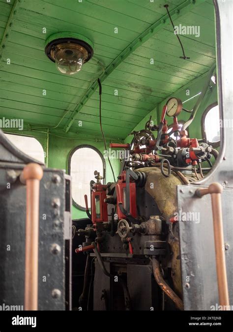 Interior of a steam locomotive Stock Photo - Alamy