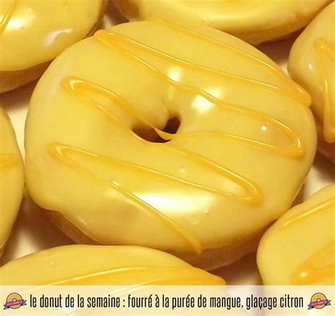 Le Donut De La Semaine Fourr La Pur E De Mangue Gla Age Citron