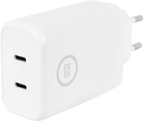 Bluebuilt Power Delivery Oplader Met Usb C Poorten W Wit Aanbieding