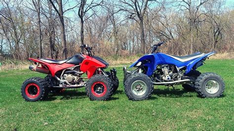 Yamaha Yfz 450 Vs Honda Trx 450er Battle Of The 2006s Youtube