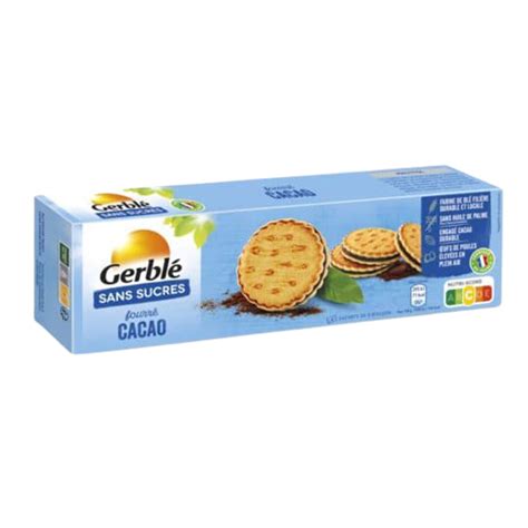 Gerble Biscuiti Sandvis Cu Crema De Ciocolata Fara Zahar