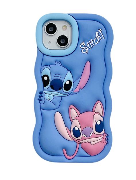 Stitch Cartoon Silicone Rubber Back Cover Cell Phone Case For Iphone 11