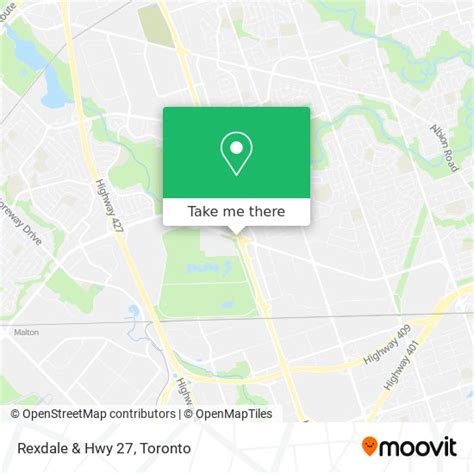 How to get to Rexdale & Hwy 27 in Toronto by bus, subway or train?