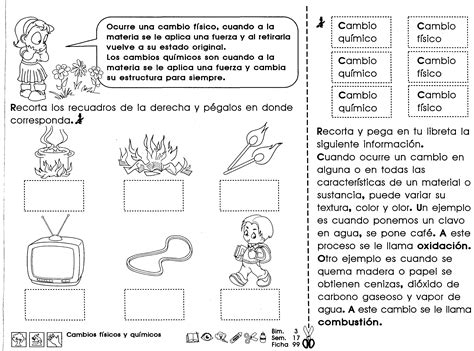 Ejercicios Sobre Cambios Fisicos Y Quimicos De La Materia Acerca De Materiales