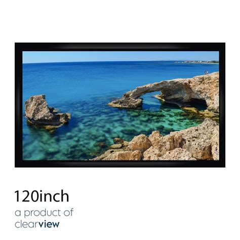 2656mm X 1494mm White 120 Inch ALR Fixed Frame Projector Screen, For AV/ Home Theatre at Rs ...