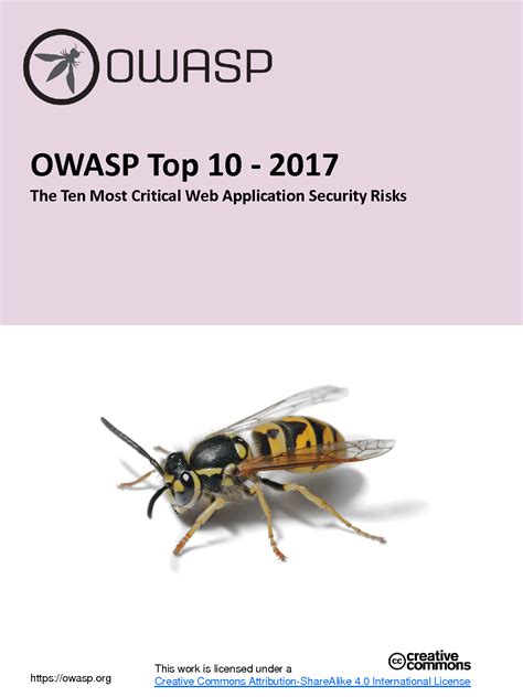 Solution Owasp Top 10 2017 The Ten Most Critical Web Application