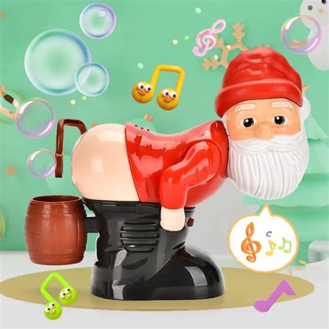 Christmas Fart Bubble Blowers Creative Santa Claus Bubble Blower T