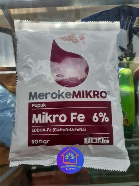 Cod Gram Pupuk Meroke Mikro Fe Micro Eddha Nutrisi Hidroponik