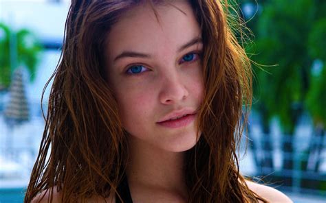 Women Auburn Hair Blue Eyes Face Model Women With Cars Barbara Palvin