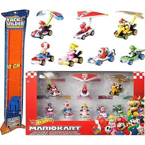 Diecast And Toy Vehicles Toys And Hobbies Hot Wheels Mario Kart 8 Pack Collector Set New Diecast