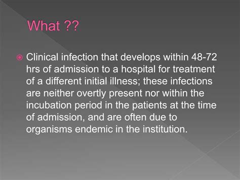 Hospital Acquired Infections Ppt