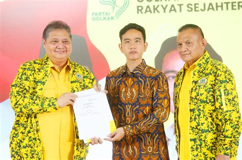 Didukung Golkar Jadi Cawapres Prabowo Gibran Rakabuming Akan Kami