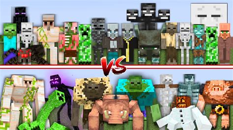 Epic Mobs Vs Mutant Mobs In Minecraft Mob Battle Youtube