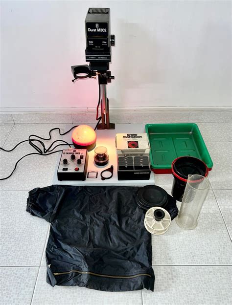 Durst M302 Darkroom Enlarger With Film Developing Kit Photography