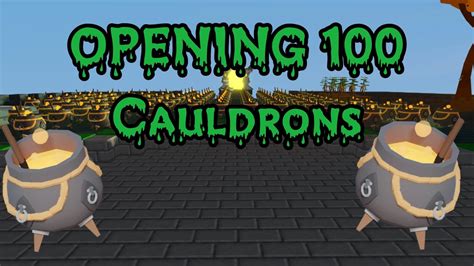 Opening 100 Cauldrons In Roblox Islands YouTube