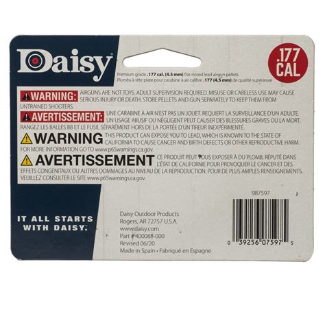 Daisy 177 Caliber PrecisionMax Flat Pellets 500 Count Tin