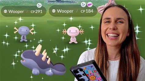 Shiny Wooper Community Day In Pokémon Go Youtube