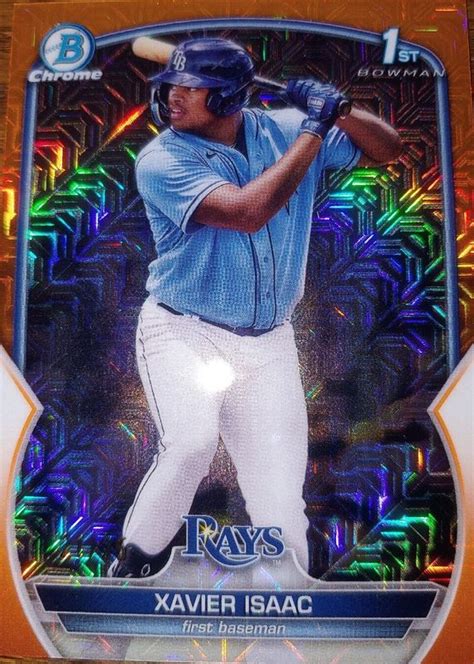 Xavier Isaac Bowman Mega Box Bcp Chrome Prospects Orange