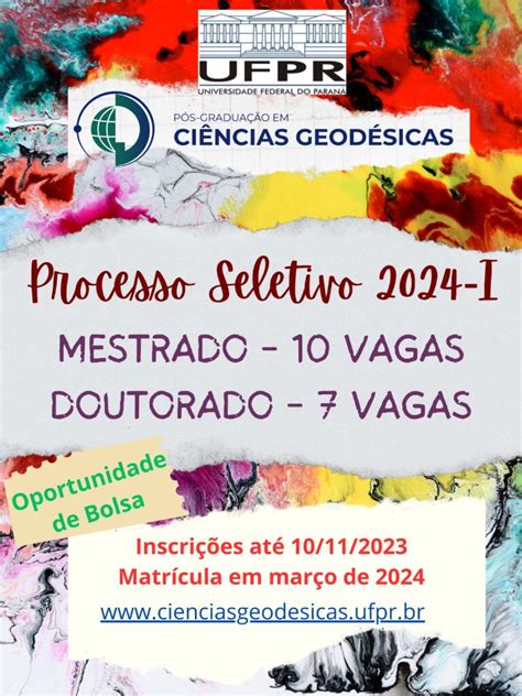 Pós Graduação Em Ciências Geodésicas Está Com Inscrições Abertas Para