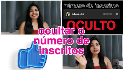 como esconder o número de inscritos do canal Juliana Silva YouTube