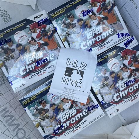 Topps Chrome Logofractor Edition Baseball Mega Box Factory Sealed