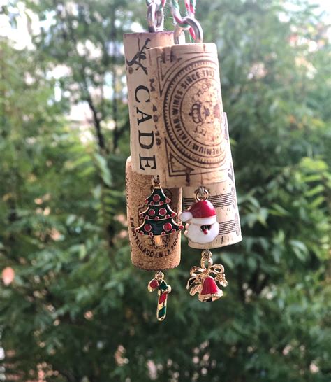 Wine Cork Christmas Ornaments | Etsy