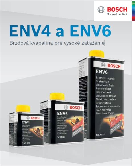 Brzdové kapaliny Bosch ENV4 a ENV6 novinka v Inter Cars - MotoFocus.sk