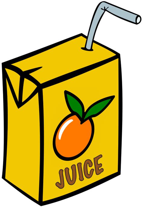 Orange Juice Box Drink - Openclipart