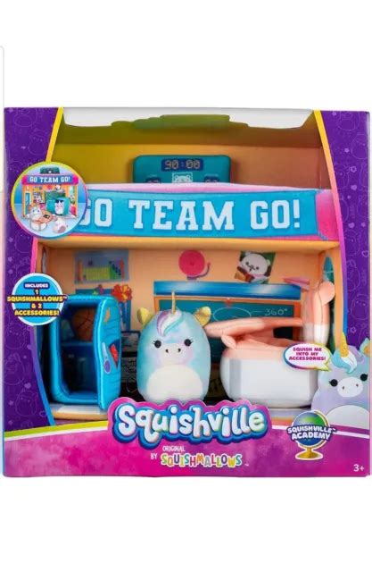 Squishville By Original Squishmallows Deluxe Academy Playset Eunice The