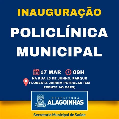 Prefeitura Inaugurar Policl Nica Municipal Na Pr Xima Sexta Feira