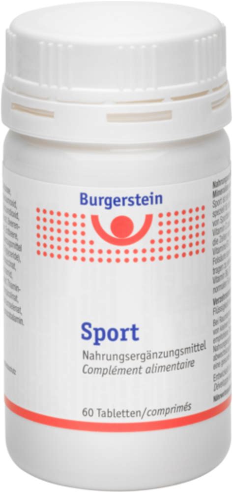 Sport Tablets Burgerstein Vitalabo Online Shop Europe