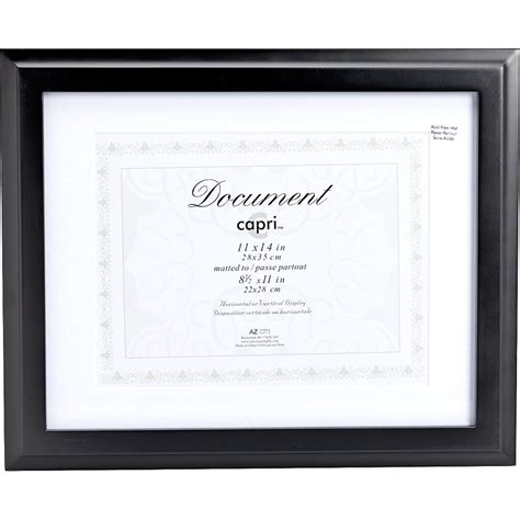 Kiera Grace Oxford 11x1485x11 Document Frame Black