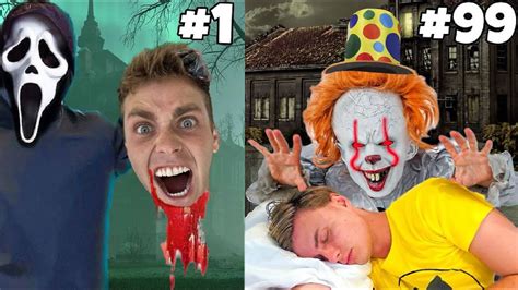 100 Scary Pranks In 24 Hours Youtube