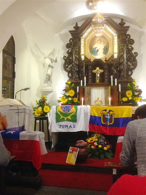 Ya llegaron la Juventud Masculina de América Latina invade el Santuario Original