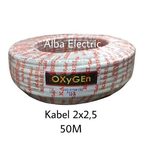 KABEL LISTRIK NYM 2X2 5 50M OXYGEN KABEL KAWAT INSTALASI LISTRIK 2X2