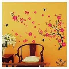 Buy Kayra Decor 48x72 Inch PVC Sweet Birds Wall Design Stencil