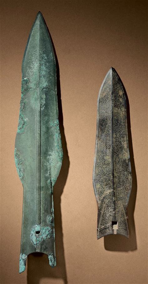 Two Spear Heads Eastern Zhou Dynasty 5th 3rd Century Bc Christies