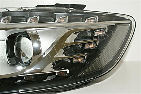 Audi Q Led Drl Tri Xenon Eu Headlight Front Lamp Afs Curve