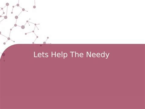 Lets Help The Needy