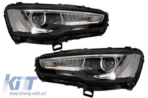 Headlights Led Drl Suitable For Mitsubishi Lancer Dual