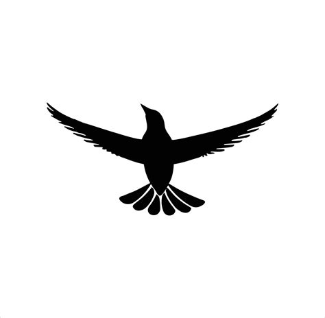 A flying bird silhouette vector art. 23162446 Vector Art at Vecteezy