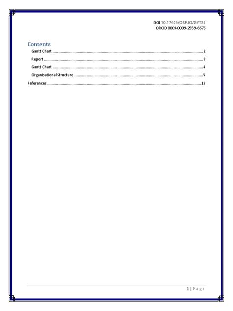 Project Management - Gantt Chart | PDF