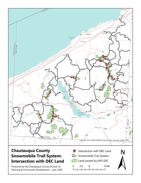 Chautauqua County Snowmobile Trail System: Intersection with DEC Land ...