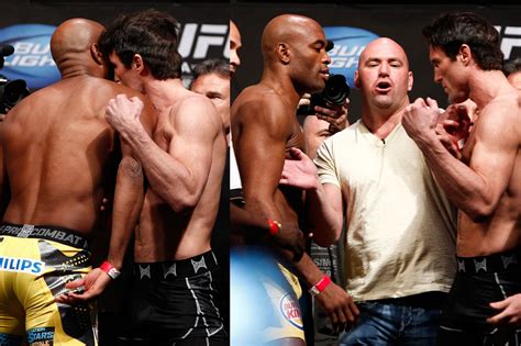 Ufc 148 Video Anderson Silva Hits Chael Sonnen In Face During Weigh Ins Mma Fighting