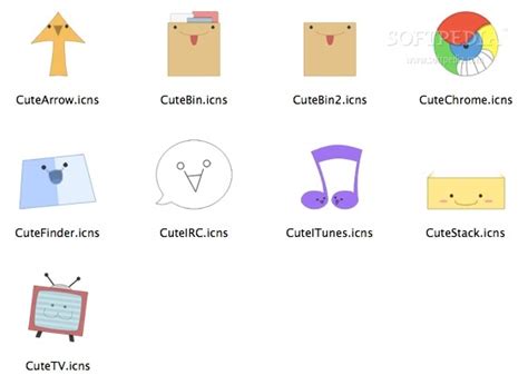 Cute Kawaii Icons (Mac) - Download, Screenshots