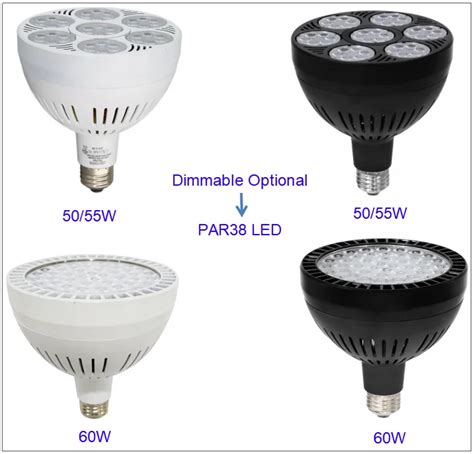 Spot Led Par 38 Bulbs E27 90-265v 277v 50w 55w 4000k 6500k 7000k 8000k 10000k Par38 Led Lights ...