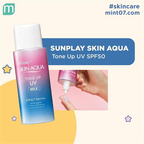 S A Ch Ng N Ng Sunplay Skin Aqua Tone Up Uv Milk Spf Pa Mint